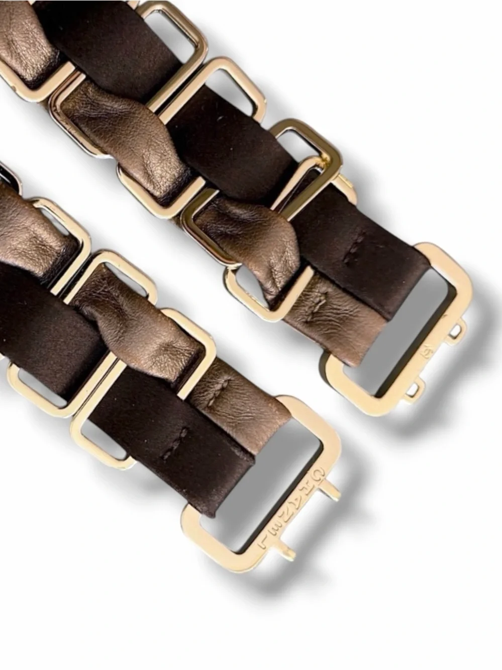 Rare ARCHIVE Chanel 2004 Runway Belt Karl Lagerfeld Era Leather & Gold 85 - Picture 14 of 16